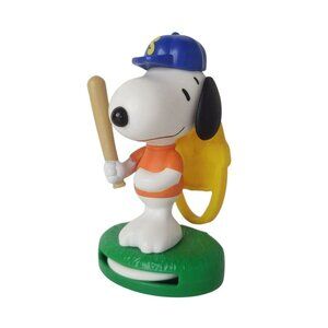Snoopy Baseball Player Figure 2018 McDonald’s Happy Meal Toy w/ Clip